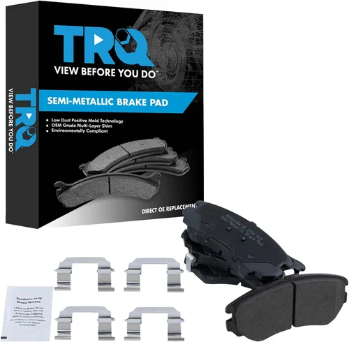 Miniatura 113 de TRQ Pastillas de freno delanteras semi metálicas compatibles con Ford Expedition 2018-2021 F-150 2018-2020 Lincoln Navigator 2018-2022