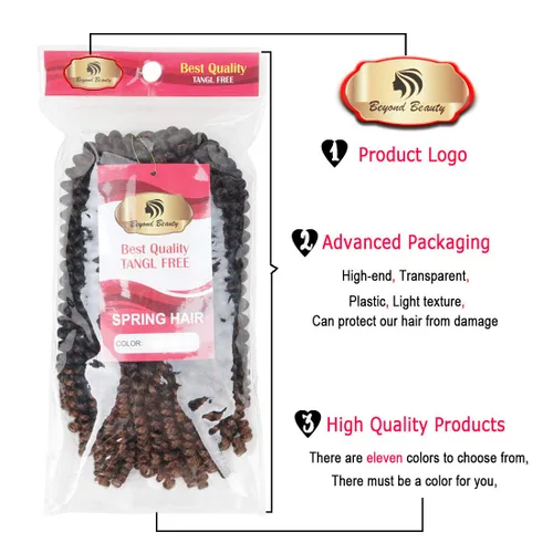 Miniatura 6 de Beyond Beauty Spring Twist - Trenzas de ganchillo Spring Twist de 12 pulgadas con colores degradados, trenzas de ganchillo Bomb Twist, extensiones