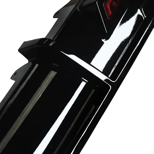 Miniatura 8 de NINTE Difusor trasero con luz de freno LED para Toyota Camry SE XSE Sedan solo 2018-2024 ABS negro brillante parachoques trasero labio