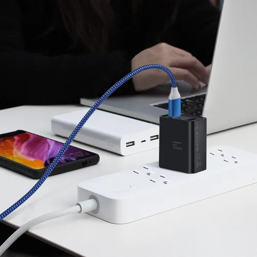 Miniatura 7 de Costyle - Cargador de pared USB doble, 3 unidades de 30 W, 2 puertos, bloque de carga rápida adaptativo, cargador rápido 3.0 y 5 V 2.4 A, enchufe