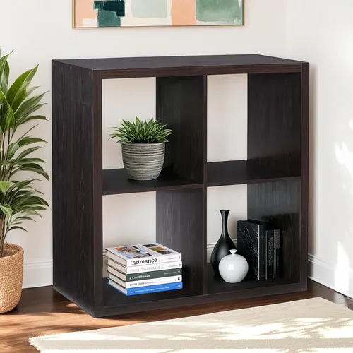 Miniatura 5 de Linon Home Decor Linon Dawes 4 gabinetes de almacenamiento de cubos de café expreso