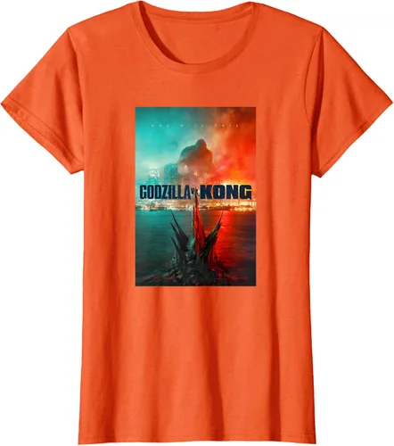 Miniatura 39 de Godzilla vs Kong - Camiseta oficial con póster, Negro
