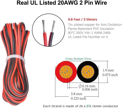 Miniatura 4 de Conector de tira LED con cable.