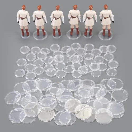 Miniatura 9 de SIXPOINTS 70 piezas de base redonda transparente compatible con figura de acción de película de 3.75 pulgadas, modelo MODERN G i Joe/Marvel, disco