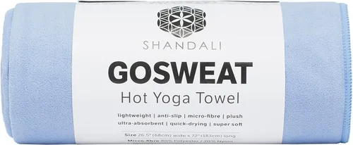Miniatura 7 de Toalla Shandali GoSweat Antideslizante para Yoga Caliente con Microfibra de Ante Superabsorbente y Suave en Muchos Colores, para Pilates Bikram