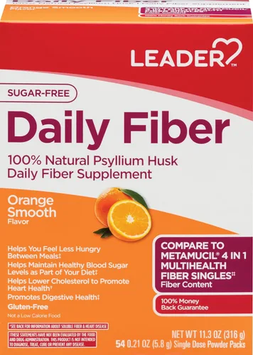 Miniatura 12 de Leader Suplemento de fibra prebiótica en polvo para la salud digestiva, polvo de fibra diaria 100% natural, sin azúcar, sin sabor, sin gluten, sin