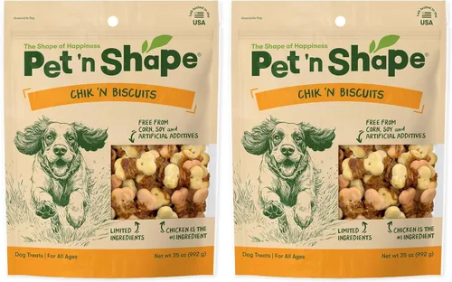 Miniatura 10 de Pet 'n Shape Chik 'n Wrapped Biscuits – Golosinas naturales envueltas en pollo para perros, 35 onzas