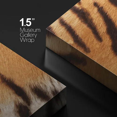 Miniatura 5 de wall26 - Impresiones en lienzo para pared - Lienzo impreso para pared - Piel de tigre/textura de piel - 12 x 12 pulgadas