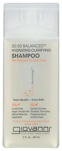 Miniatura 10 de GIOVANNI ECO CHIC 50:50 Champú aclarante hidratante equilibrado – Deja el cabello equilibrado para cabello sobreprocesado, proporciona humedad