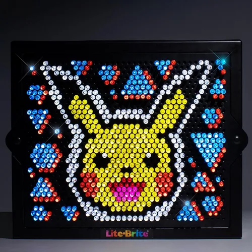Miniatura 4 de Lite Brite Super Bright HD, Edición Pokémon – Pantalla creativa retro iluminada – Juego educativo para niños, mejora la creatividad, regalo