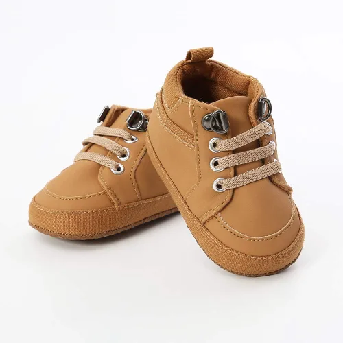 Miniatura 4 de SOFMUO Zapatos deportivos de piel sintética para bebés, niños y niñas, con suela de goma suave, mocasines Oxford para recién nacidos