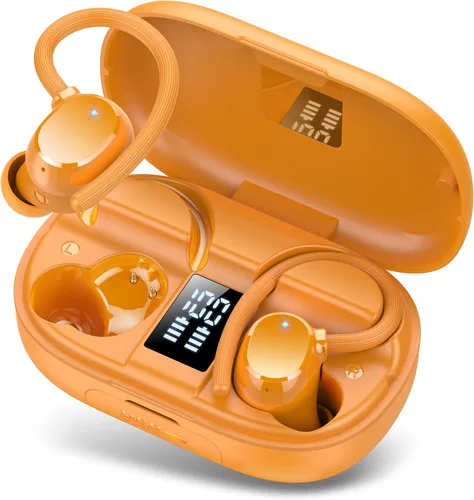 Auriculares inalámbricos Bluetooth 5.3 de 128 horas para deporte, auriculares Bluetooth 2026 estéreo con graves profundos sobre la oreja con ganchos