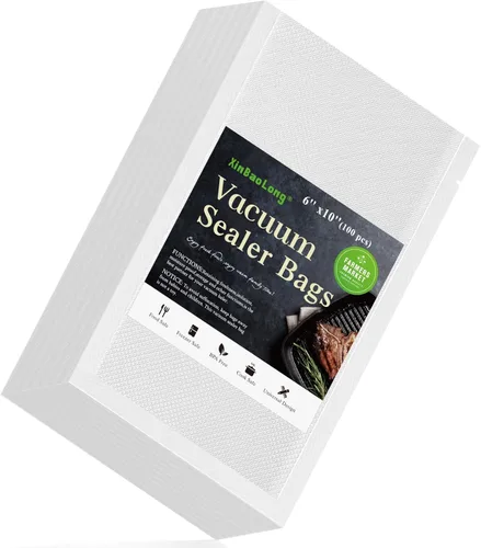 Miniatura 6 de Vacuum Sealer Bags For Food - 50 Quart 8" x 12" - Commercial Grade BPA Free Bag - Durable Customized Size Food Vac Bags for Storage and Sous Vide