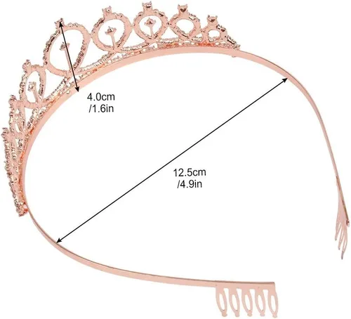 Miniatura 3 de CIEHER Kit de banda de cumpleaños y tiara de cumpleaños, coronas de cumpleaños para mujer, corona de cumpleaños, tiaras de cumpleaños, regalo