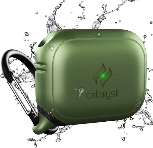Catalyst Funda impermeable para AirPods Pro de 2ª generación y AirPods Pro de 1ª generación, compatible con carga inalámbrica y USB-C, diseño de una