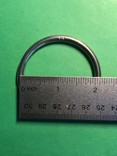 Miniatura 4 de US STAINLESS 10 piezas de acero inoxidable 316 anillo redondo soldado 3/16" x 2" (0.197 in x 1.969 in ID) grado marino