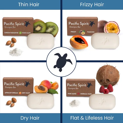 Miniatura 8 de Barra de champú para cabello fino con aceite de argán y kiwi, espuma suave, natural, verde, sin SLS, sin sulfato, sin jabón, cero residuos, vegano