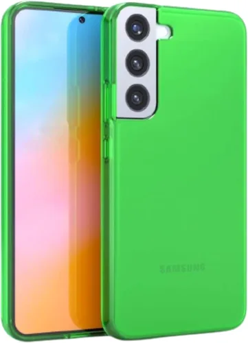 Miniatura 7 de FELONY CASE - Funda Samsung Galaxy S22 Plus - Elegante funda de silicona amarilla neón - Fundas protectoras a prueba de golpes de 360° para Samsung
