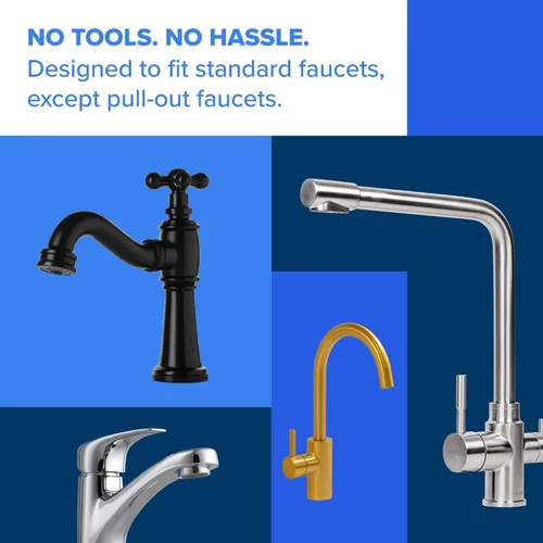 Miniatura 8 de Brita Sistema de filtro de agua para montaje en grifo, blanco, filtración sin espera, fácil instalación, filtro de agua multiusos para cocinas