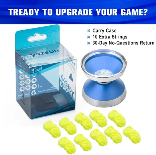 Miniatura 7 de S1 Yoyo profesional sin respuesta para niños y adultos, juguete de Yoyo bimetálico de alto rendimiento para principiantes a jugadores avanzados