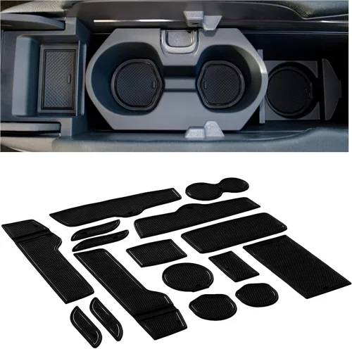 Miniatura 46 de CupHolderHero Compatible con accesorios Honda CR-V 2017-2022 – Insertos de portavasos antipolvo antideslizantes personalizados de alta calidad, Rojo