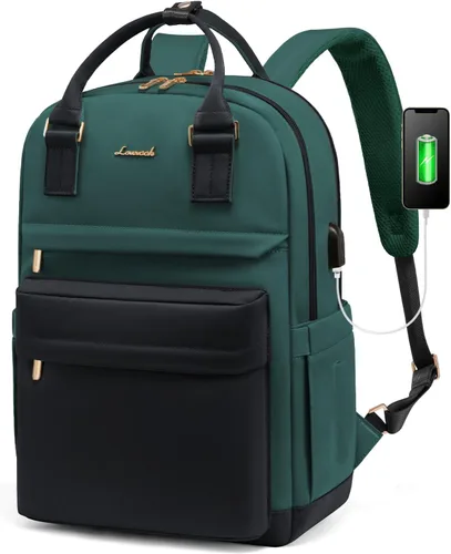 Miniatura 30 de LOVEVOOK - Mochila de computadora portátil para mujeres y niñas, mochila de 15.6 pulgadas impermeable para estudiantes, linda bolsa para libros