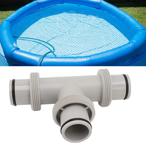 Miniatura 8 de Válvula de émbolo de manguera de piscina dividida, 2 en 1 en forma de T, válvula de émbolo de manguera de repuesto para sistemas de agua salada