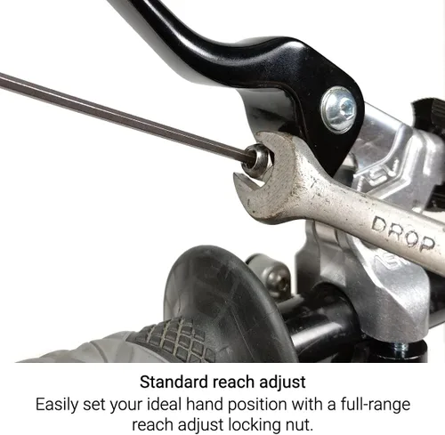 Miniatura 3 de ASV - Palanca de embrague y freno irrompible F2 Quad ATV w/Perch # BC F2A206SX - Shorty Black
