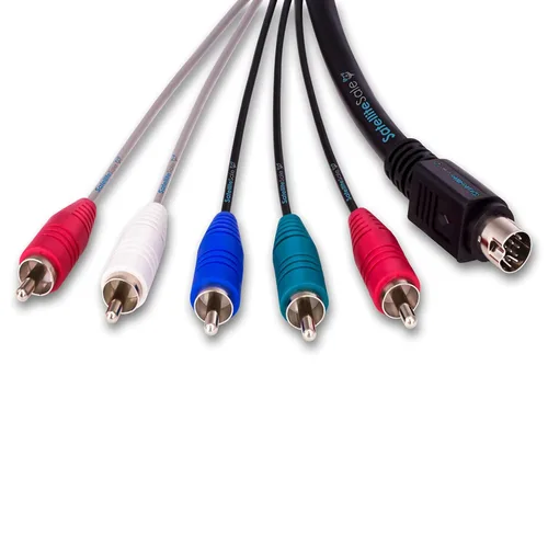 Miniatura 5 de SatelliteSale Audio Video 10 Pin Componente DirecTV Cable Universal Cable PVC Negro Cable 6 pies
