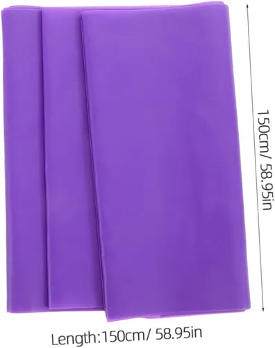 Miniatura 2 de TOYANDONA 3 bandas de resistencia moradas, ligeras, portátiles, elásticas para yoga, pilates, entrenamiento de fuerza, ballet, danza, terapia