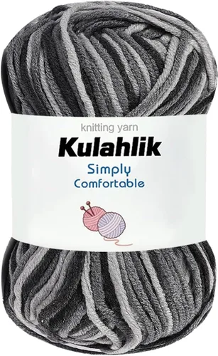 Miniatura 64 de 50g (1x50g) Hilo Acrílico para Crochet y Tejido, Hilo Degradado Colorido, 1 Rollo de Madejas, Hilo Acrílico Multicolor, Perfecto para Proyectos