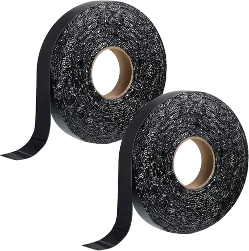 Fabbay 2 rollos de cinta de relleno de grietas de asfalto de 1.18 pulgadas para reparación de juntas de entrada y sellador de grietas para asfalto,