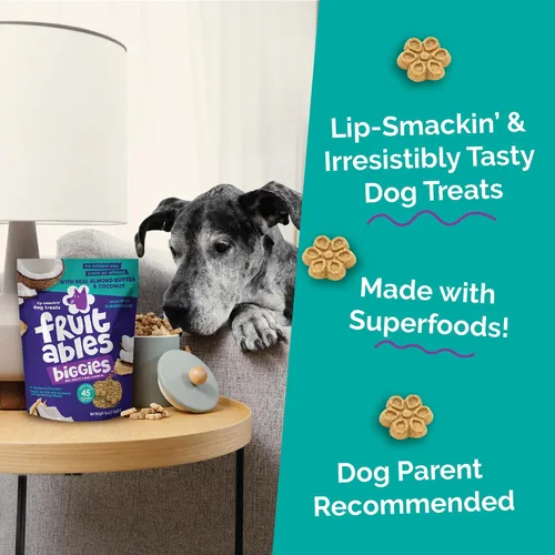 Miniatura 3 de Fruitables Biggies Galletas para Perros, Golosinas de Calabaza para Perros, Galletas Saludables para Perros, Golosinas Crujientes, Sin Trigo, Maíz