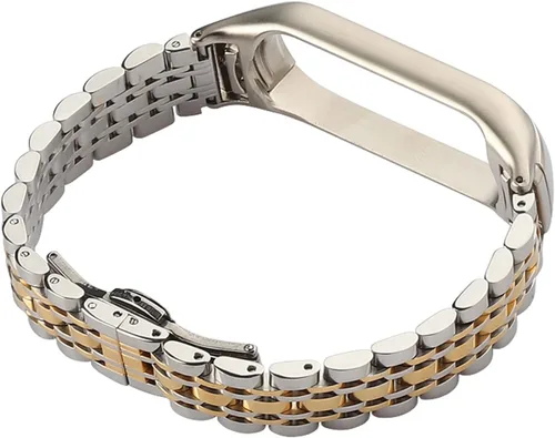Miniatura 5 de Mi Band 6 bandas de repuesto, correa de metal para reloj, correa de acero inoxidable, pulsera de negocios, pulsera de repuesto para mujeres y A04