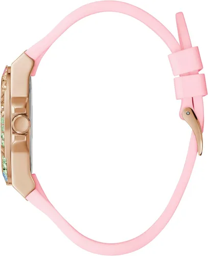 Miniatura 2 de GUESS Reloj para mujer de 1.535 in - Correa rosa esfera blanca caja en tono oro rosa, Rosado, Moderno