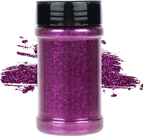 Miniatura 10 de TORC Purpurina fina roja de 1 libra y 16 onzas de purpurina en polvo para vasos, resina para manualidades, slime, cosméticos, pintura de uñas, Rojo