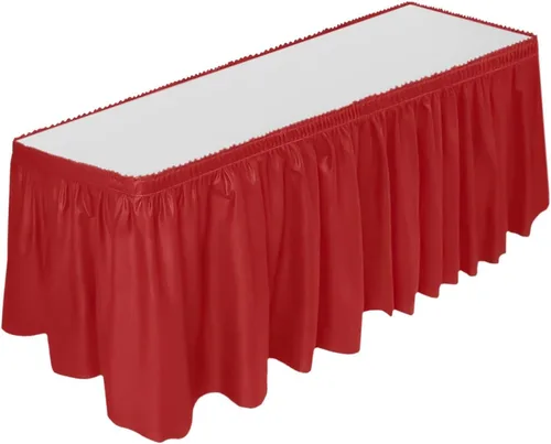 Miniatura 8 de DecorRack Falda de mesa, 29 pulgadas x 14 pies, sin BPA, desechable, reutilizable, rectangular, color negro (paquete de 1)