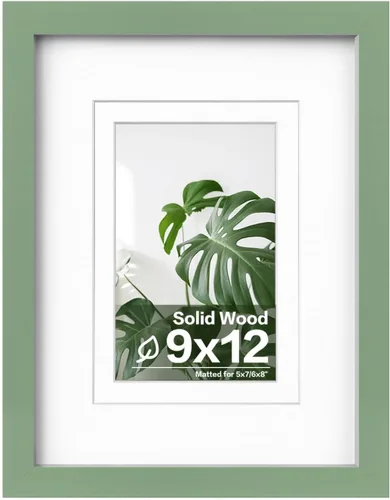Miniatura 205 de Egofine - Portarretratos de 4 x 6 pulgadas, de madera maciza con plexiglás, para fotos de 3.5 x 5 con paspartú o de 4 x 6 sin paspartú, para colocar