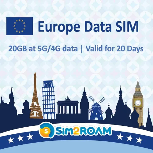 Miniatura 7 de SIM2ROAM Europe Data SIM Card prepago 6GB 30 días 5G/4G/LTD datos de alta velocidad - Francia, Reino Unido, Alemania, Italia, España, Irlanda