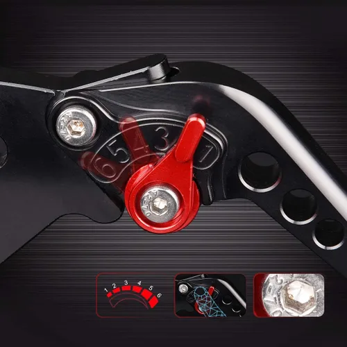 Miniatura 4 de Palancas de Freno y Embrague Ajustables Compatibles con Yamaha YFM 660 Raptor 2001-2006 YFM 700 Raptor 2000-2006 YFZ 450 S/T/V 2003-2006 YFM 350