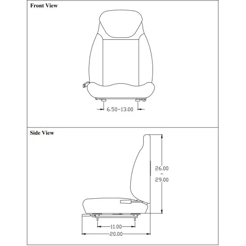 Miniatura 2 de Asiento amarillo para John Deere F620 F680 F687 717A 727A 737 757 Z Trak ZTR cortacésped