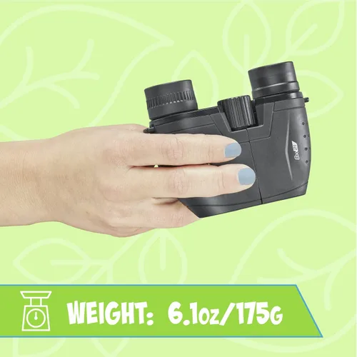 Miniatura 5 de Tasco Binoculares para niños de 8 x 21 pulgadas, binoculares compactos para niños de 3 a 12 años, ideales para aventuras, senderismo, campamento