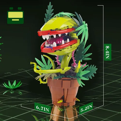Miniatura 5 de 322 PIEZAS Horribles Audrey Las 2 Plantas Piraña Flores Caníbales Juguetes de Construcción de Modelo Compatibles con Lego Tamaño, Únicas Flores