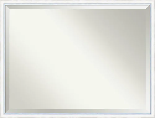 Miniatura 26 de Amanti Art Espejo de pared, espejo de marco de madera blanca lavada para decoración de pared o uso como espejo de baño para sobre el fregadero