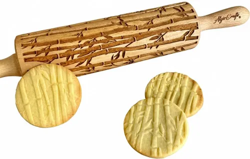 Miniatura 8 de Rodillo AZTEC en relieve – Rodillo de masa y arcilla para galletas en relieve y cerámica, galletas y sello de cerámica, regalos para hornear