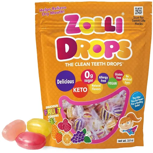 Miniatura 16 de Zollipops Clean Teeth Pops - Caramelos sin azúcar con xilitol, paletas sin colorantes, aptos para dieta keto y diabética, golosinas aprobadas por