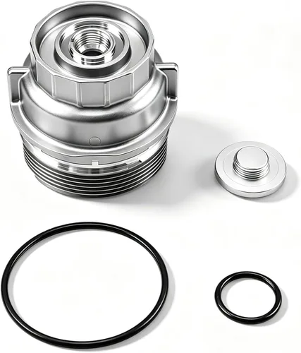 FUSCH Conjunto de tapa de carcasa del filtro de aceite con tapón de aceite compatible con Toyota 4Runner Avalon Camry Highlander RAV4 Sienna Tundra