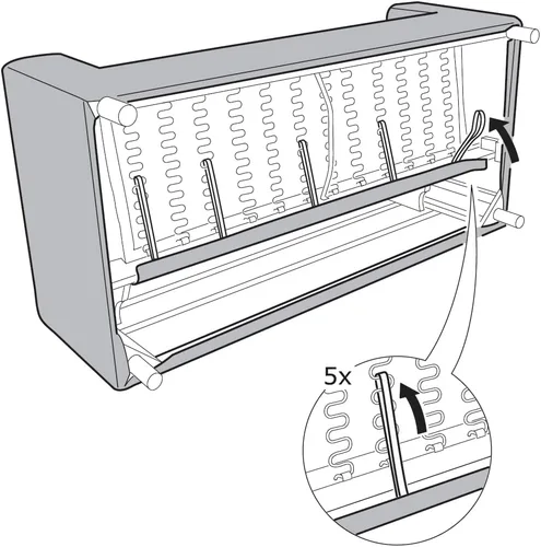 Miniatura 8 de MASTERS OF COVERS Klippan - Funda de repuesto para sofá biplaza IKEA de 2 plazas, color blanco frío