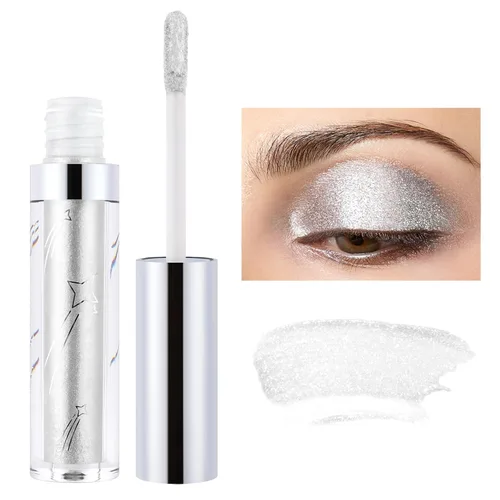 Miniatura 3 de Sombra de ojos líquida con brillantina, pigmentos metálicos, metales de maquillaje brillantes para ojos, delineadores de ojos, sombra de ojos
