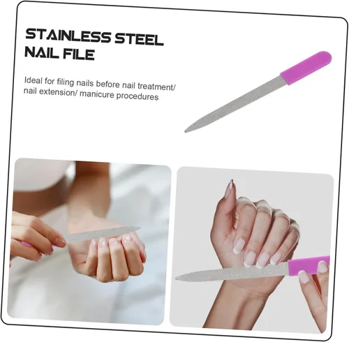 Miniatura 6 de Beavorty Limas de uñas de acero, pulidor de uñas, herramientas de uñas, lima de uñas, herramientas de manicura, tableros, lima de uñas, pulidor